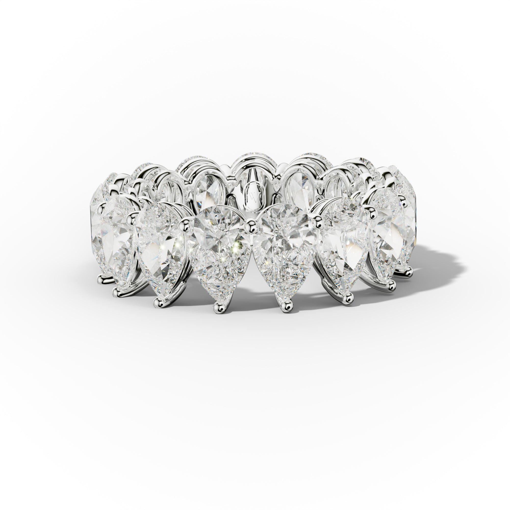8.0 ct. Pear Cut Diamond Eternity Wedding Band